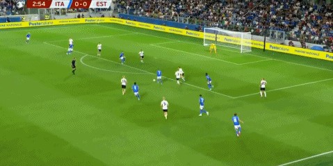 pg电子游戏-世欧预半场：波利塔诺、雷特吉造险，意大利暂0-0爱沙尼亚